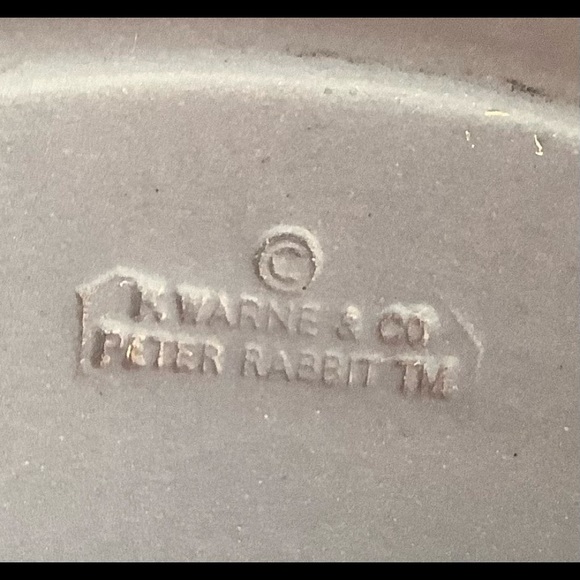 Vintage, Wedgwood, M. Warne & Co. Peter Rabbit Blue Jasperware Plate, 6.… - Picture 5 of 6